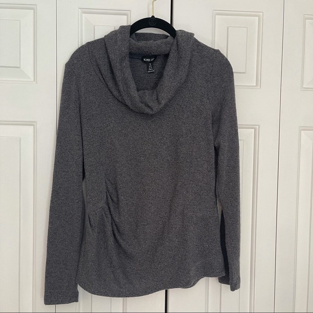 Ronen Chen Turtle Neck Gray Sweater - image 1